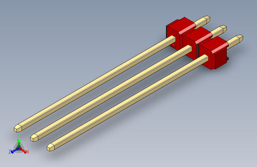 彩色公头100mil(2.54mm)系列-DS1021_red_1x03p_100mil_Type43_rev1.0