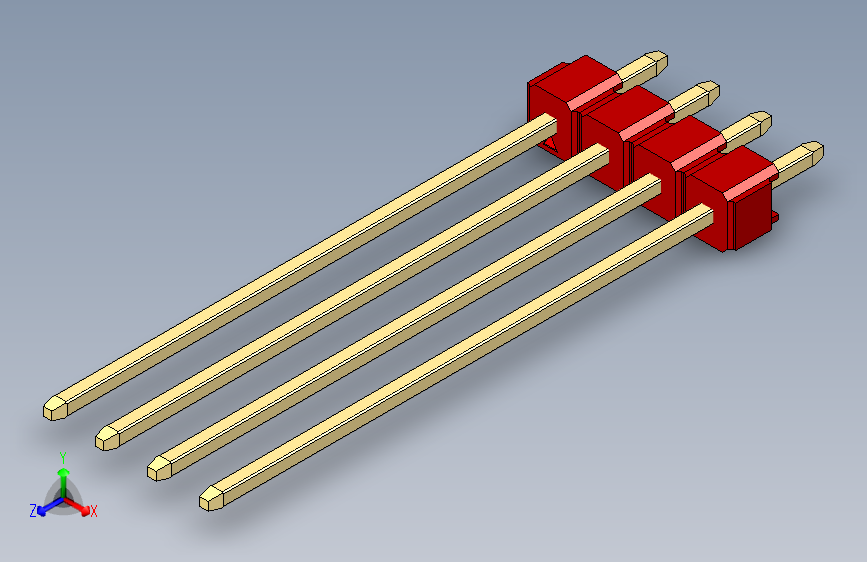彩色公头100mil（2.54mm）系列-DS1021_red_1x04p_100mil_Type43_rev1.0