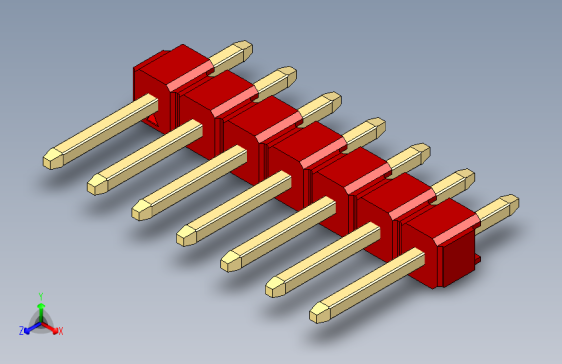 彩色公头100mil（2.54mm）系列-DS1021_red_1x07p_100mil_Type1_rev1.0
