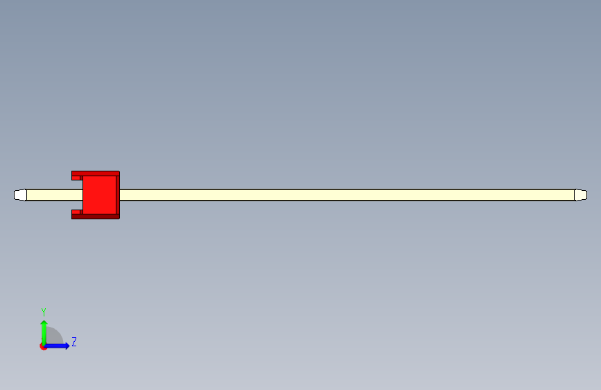 彩色公头100mil(2.54mm)系列-DS1021_red_1x09p_100mil_Type43_rev1.0 左侧视图