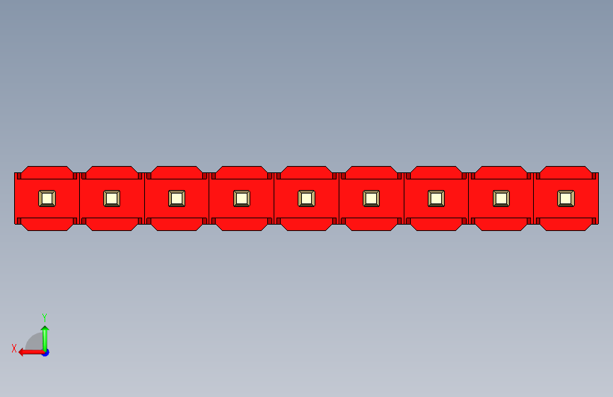 彩色公头100mil(2.54mm)系列-DS1021_red_1x09p_100mil_Type43_rev1.0 背面视图
