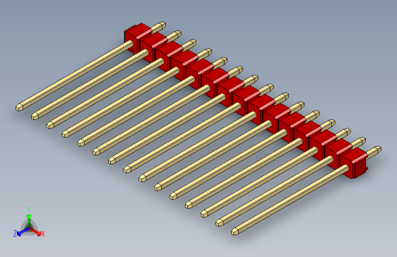 彩色公头100mil（2.54mm）系列-DS1021_red_1x15p_100mil_Type19_rev1.0