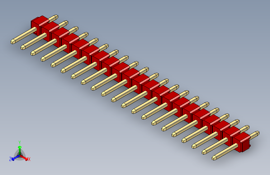 彩色公头100mil（2.54mm）系列-DS1021_red_1x21p_100mil_Type1_rev1.0