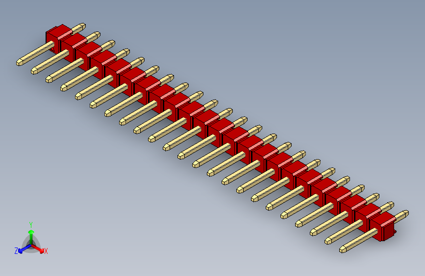 彩色公头100mil（2.54mm）系列-DS1021_red_1x23p_100mil_Type1_rev1.0