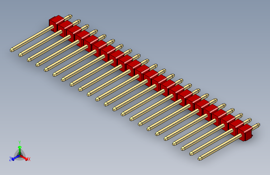 彩色公头100mil（2.54mm）系列-DS1021_red_1x23p_100mil_Type5_rev1.0