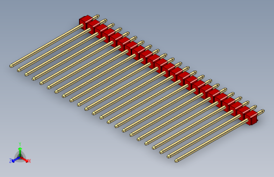 彩色公头100mil（2.54mm）系列-DS1021_red_1x23p_100mil_Type43_rev1.0