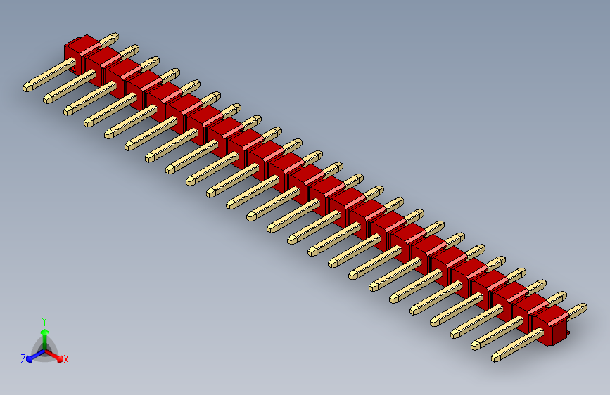 彩色公头100mil（2.54mm）系列-DS1021_red_1x24p_100mil_Type1_rev1.0