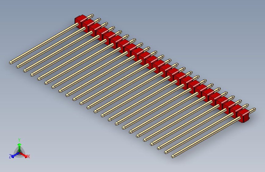 彩色公头100mil（2.54mm）系列-DS1021_red_1x24p_100mil_Type43_rev1.0