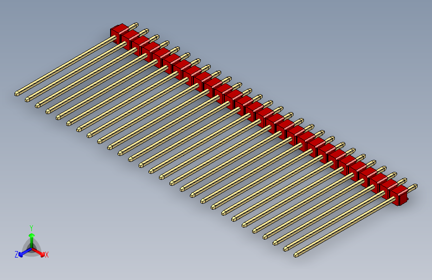 彩色公头100mil（2.54mm）系列-DS1021_red_1x28p_100mil_Type43_rev1.0