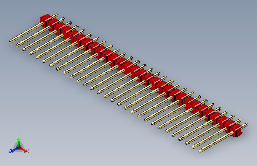 彩色公头100mil（2.54mm）系列-DS1021_red_1x29p_100mil_Type5_rev1.0
