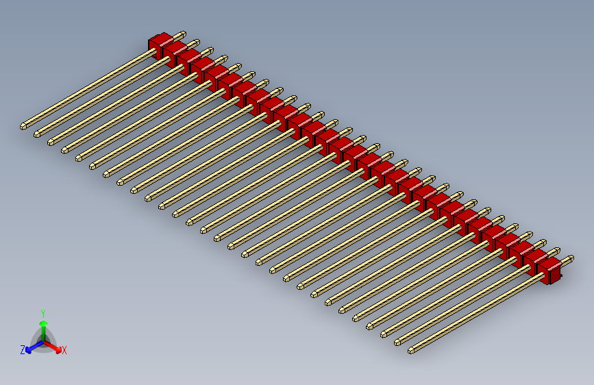 彩色公头100mil（2.54mm）系列-DS1021_red_1x29p_100mil_Type43_rev1.0