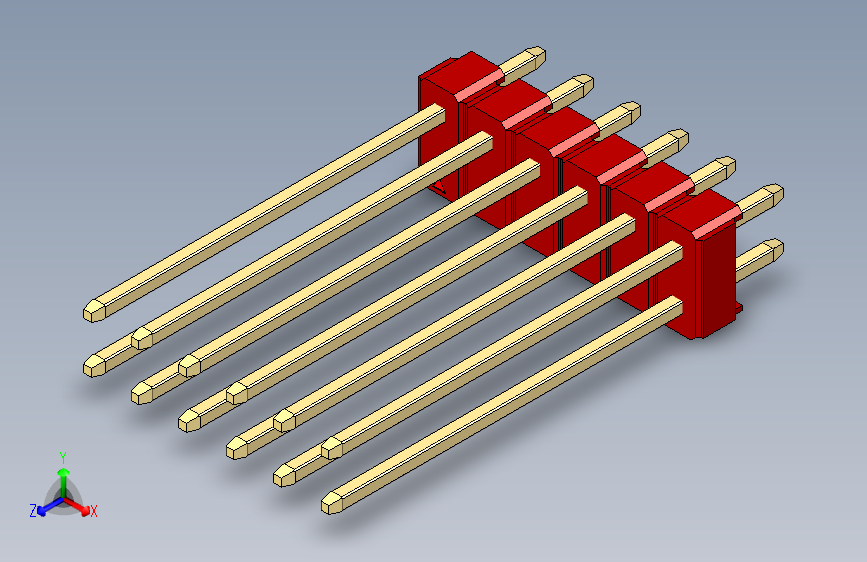 彩色公头100mil（2.54mm）系列-DS1021_red_2x06p_100mil_Type19_rev1.0