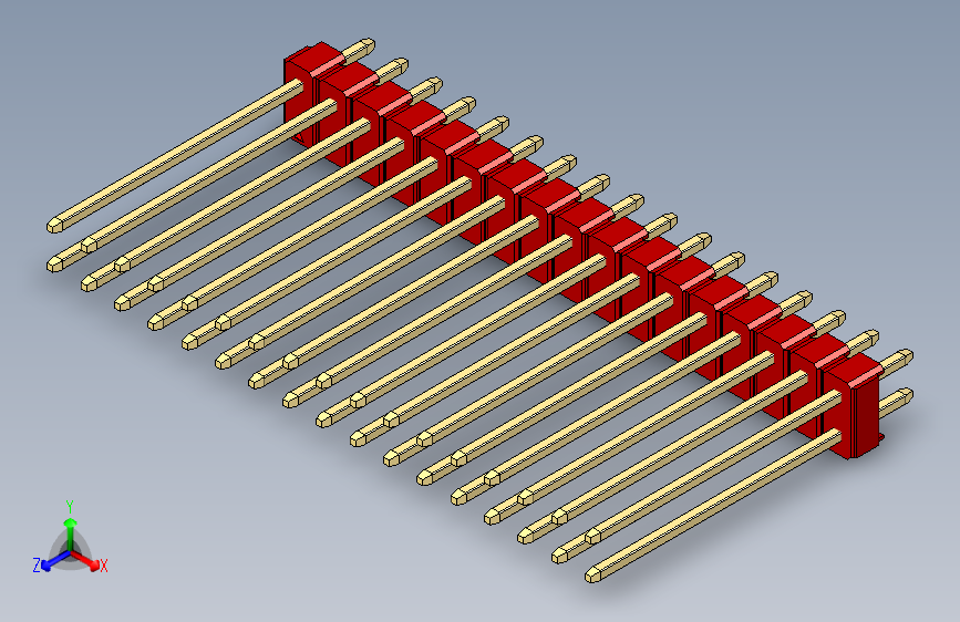 彩色公头100mil（2.54mm）系列-DS1021_red_2x17p_100mil_Type19_rev1.0
