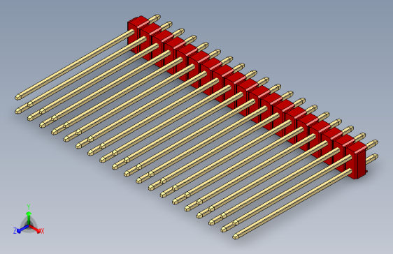 彩色公头100mil（2.54mm）系列-DS1021_red_2x19p_100mil_Type43_rev1.0