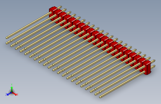 彩色公头100mil（2.54mm）系列-DS1021_red_2x21p_100mil_Type43_rev1.0