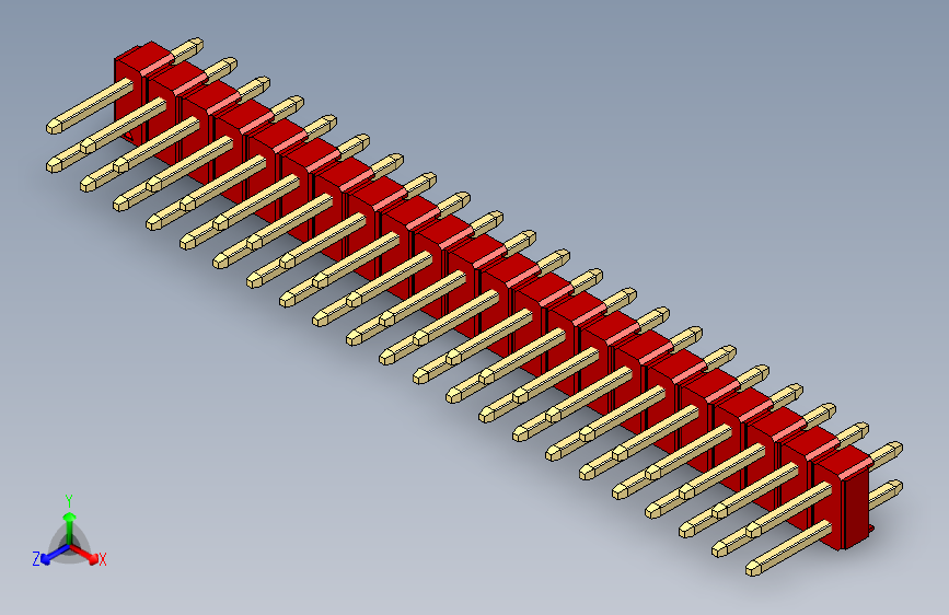 彩色公头100mil（2.54mm）系列-DS1021_red_2x22p_100mil_Type1_rev1.0