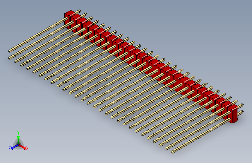 彩色公头100mil（2.54mm）系列-DS1021_red_2x28p_100mil_Type43_rev1.0