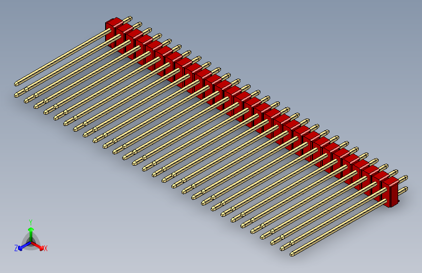 彩色公头100mil（2.54mm）系列-DS1021_red_2x29p_100mil_Type43_rev1.0