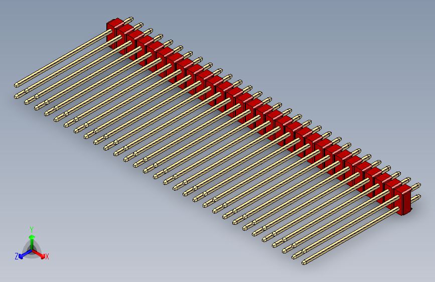 彩色公头100mil（2.54mm）系列-DS1021_red_2x30p_100mil_Type43_rev1.0