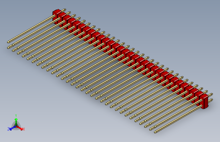彩色公头100mil（2.54mm）系列-DS1021_red_2x31p_100mil_Type43_rev1.0