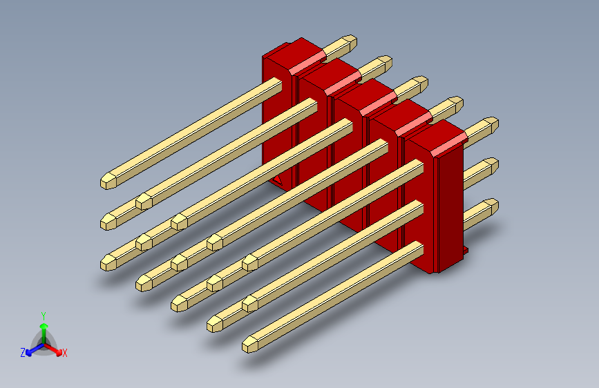 彩色公头100mil（2.54mm）系列-DS1021_red_3x05p_100mil_Type5_rev1.0