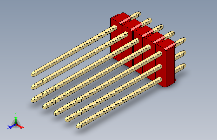 彩色公头100mil（2.54mm）系列-DS1021_red_3x05p_100mil_Type19_rev1.0