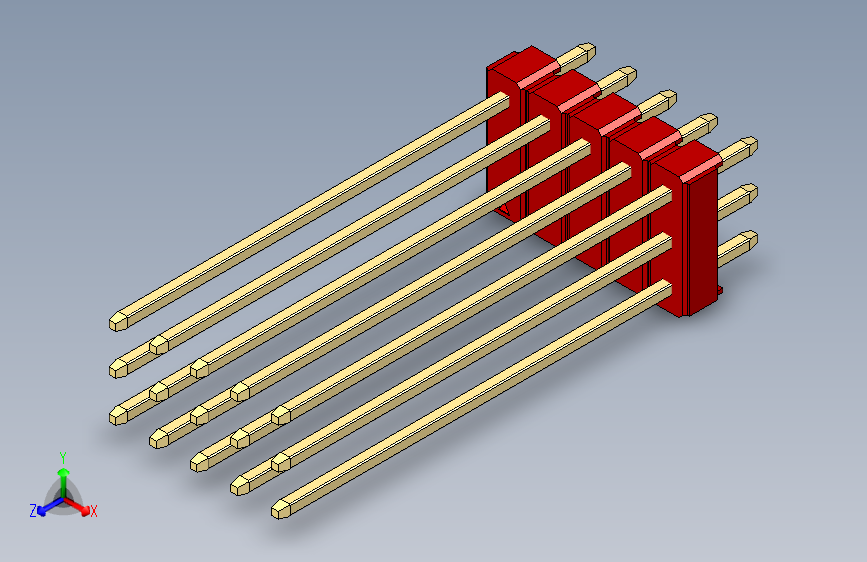 彩色公头100mil（2.54mm）系列-DS1021_red_3x05p_100mil_Type43_rev1.0