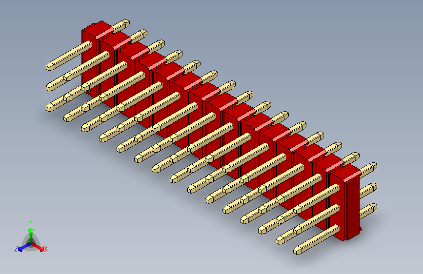 彩色公头100mil（2.54mm）系列-DS1021_red_3x15p_100mil_Type1_rev1.0