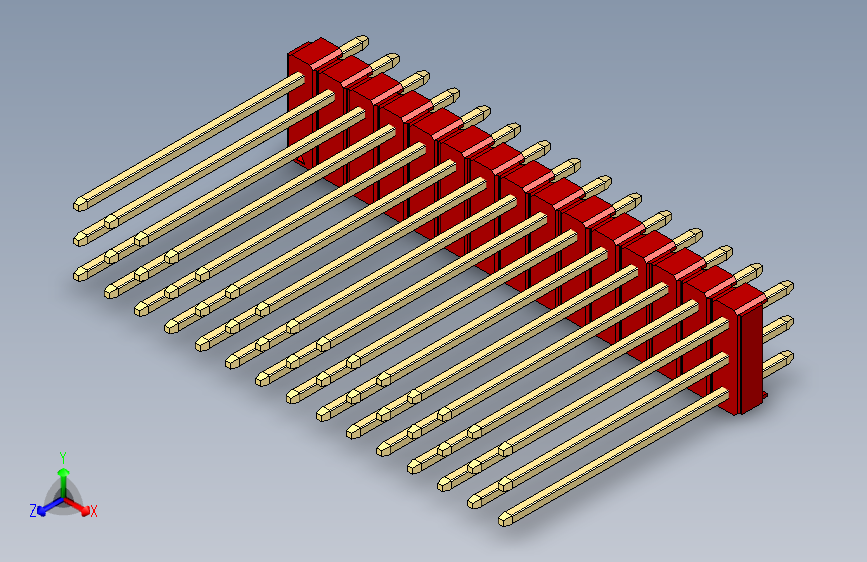 彩色公头100mil（2.54mm）系列-DS1021_red_3x15p_100mil_Type19_rev1.0
