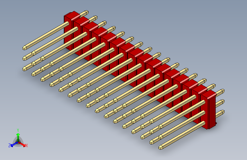 彩色公头100mil（2.54mm）系列-DS1021_red_3x16p_100mil_Type5_rev1.0