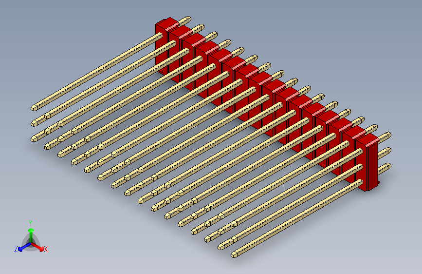 彩色公头100mil（2.54mm）系列-DS1021_red_3x16p_100mil_Type43_rev1.0
