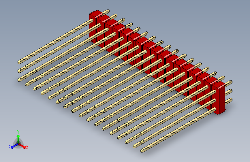 彩色公头100mil（2.54mm）系列-DS1021_red_3x17p_100mil_Type43_rev1.0