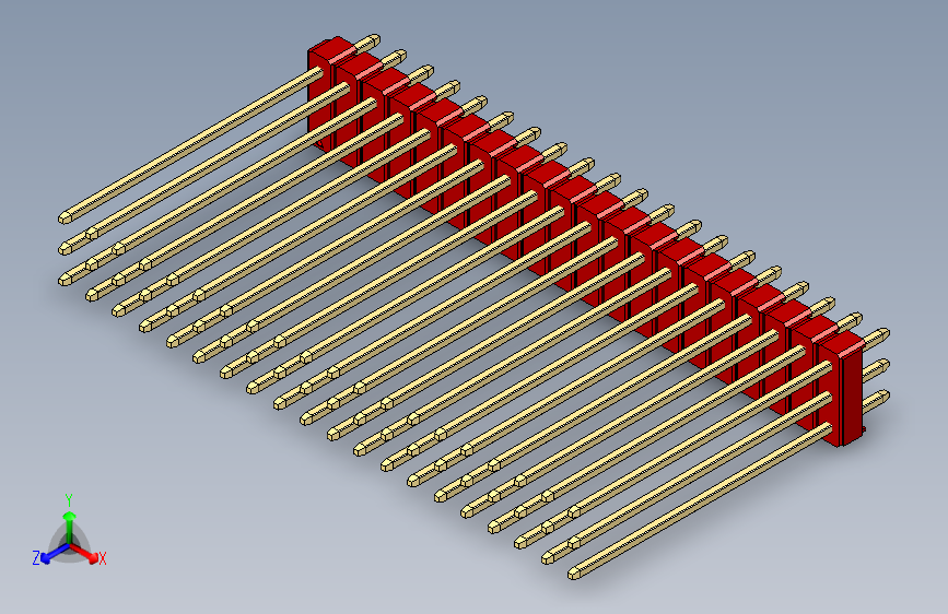 彩色公头100mil（2.54mm）系列-DS1021_red_3x20p_100mil_Type43_rev1.0