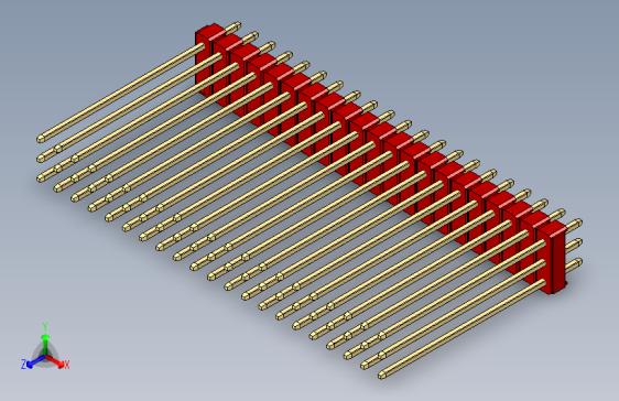彩色公头100mil（2.54mm）系列-DS1021_red_3x21p_100mil_Type43_rev1.0