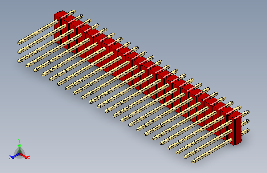 彩色公头100mil（2.54mm）系列-DS1021_red_3x23p_100mil_Type5_rev1.0