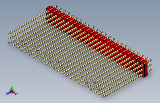 彩色公头100mil（2.54mm）系列-DS1021_red_3x24p_100mil_Type43_rev1.0