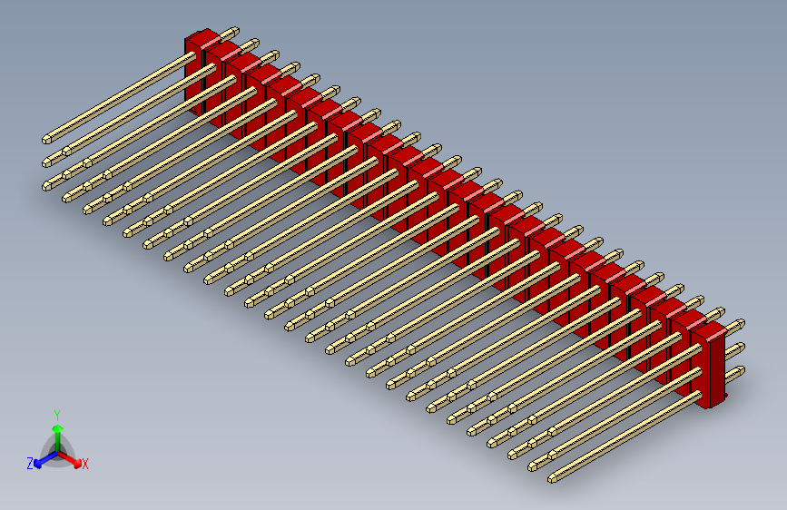 彩色公头100mil（2.54mm）系列-DS1021_red_3x26p_100mil_Type19_rev1.0