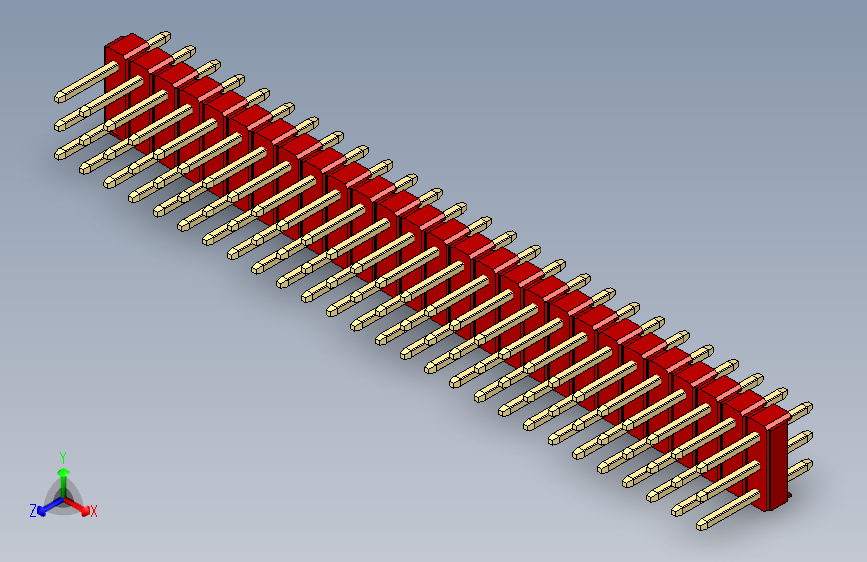 彩色公头100mil（2.54mm）系列-DS1021_red_3x27p_100mil_Type1_rev1.0