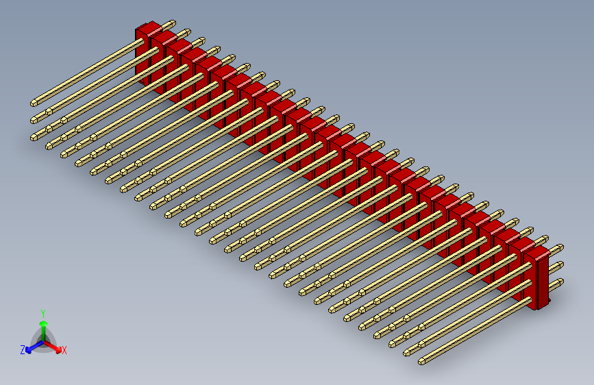 彩色公头100mil（2.54mm）系列-DS1021_red_3x27p_100mil_Type19_rev1.0