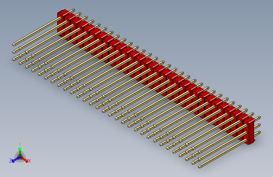 彩色公头100mil（2.54mm）系列-DS1021_red_3x30p_100mil_Type19_rev1.0