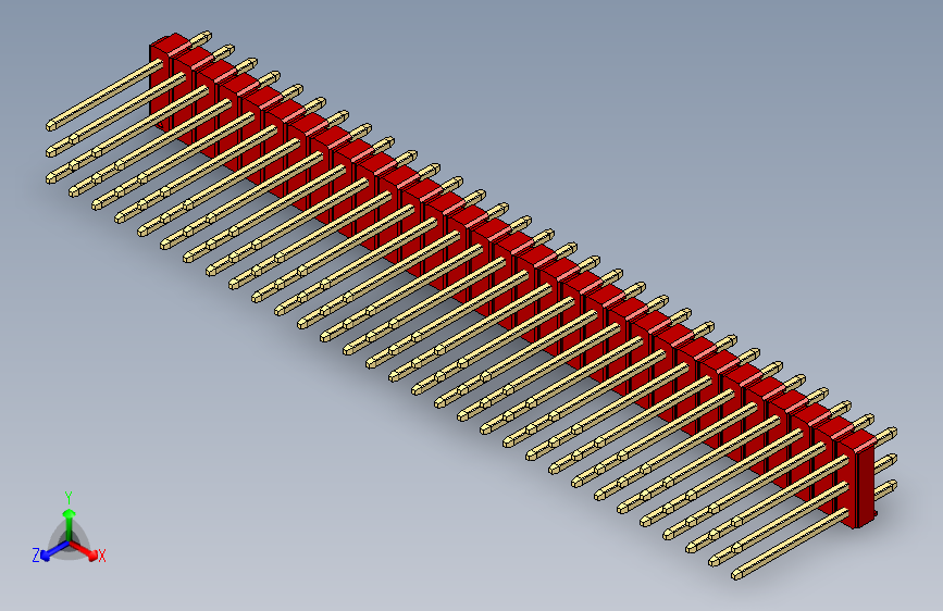 彩色公头100mil（2.54mm）系列-DS1021_red_3x31p_100mil_Type5_rev1.0