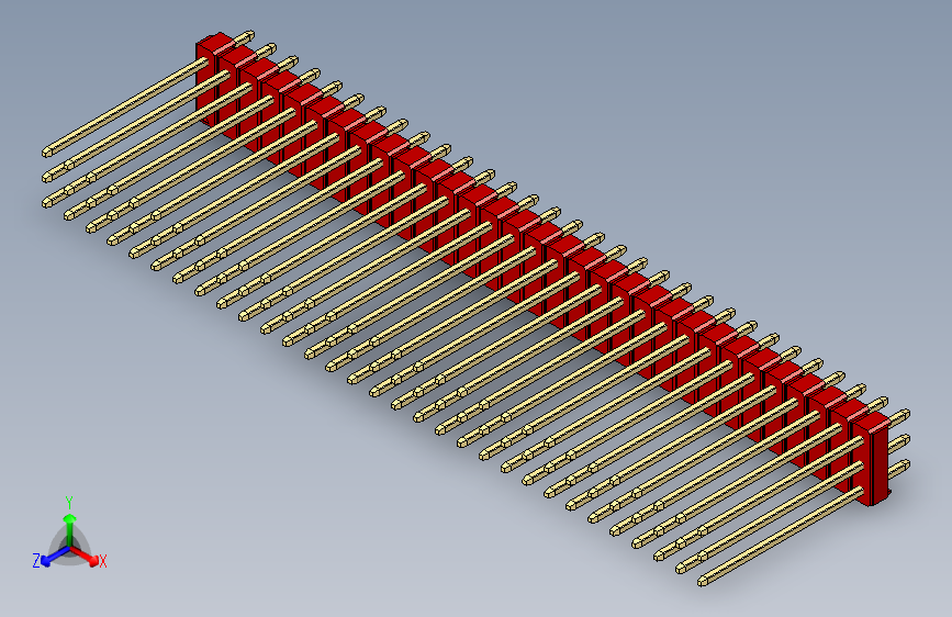 彩色公头100mil（2.54mm）系列-DS1021_red_3x31p_100mil_Type19_rev1.0