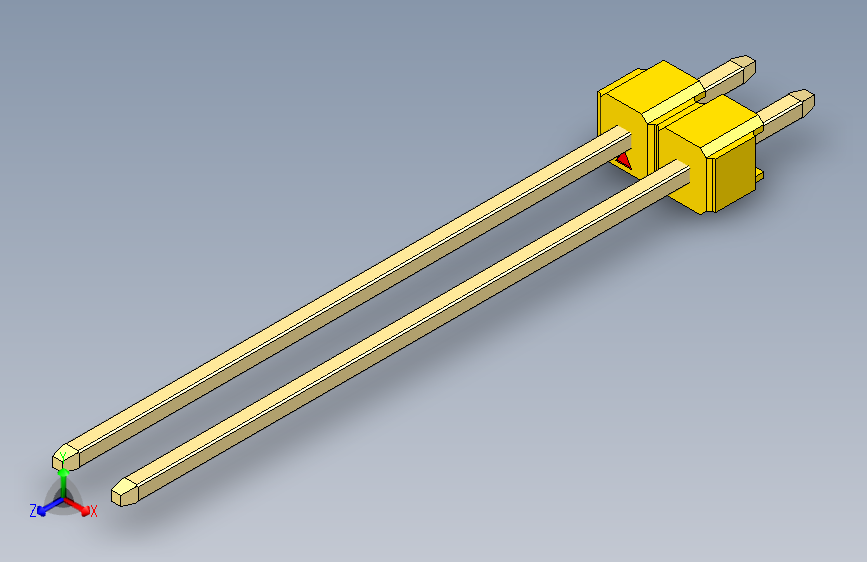 彩色公头100mil（2.54mm）系列-DS1021_yellow_1x02p_100mil_Type43_rev1.0