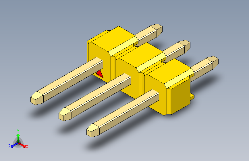 彩色公头100mil（2.54mm）系列-DS1021_yellow_1x03p_100mil_Type1_rev1.0