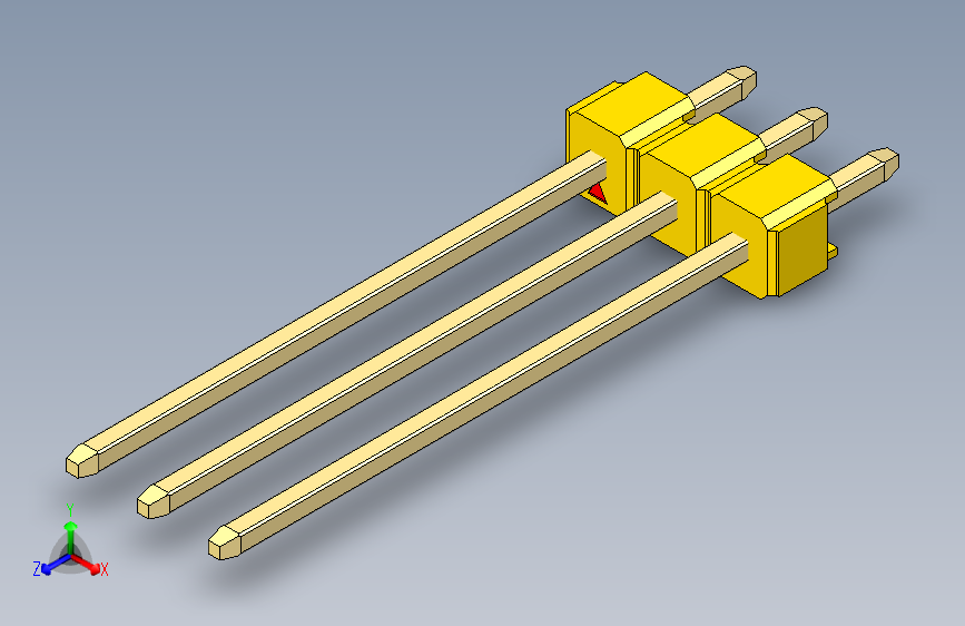 彩色公头100mil（2.54mm）系列-DS1021_yellow_1x03p_100mil_Type19_rev1.0
