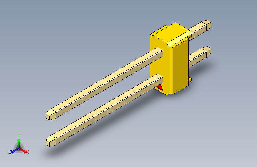 彩色公头100mil（2.54mm）系列-DS1021_yellow_2x01p_100mil_Type5_rev1.0