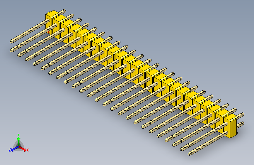 彩色公头100mil（2.54mm）系列-DS1021_yellow_2x24p_100mil_Type5_rev1.0