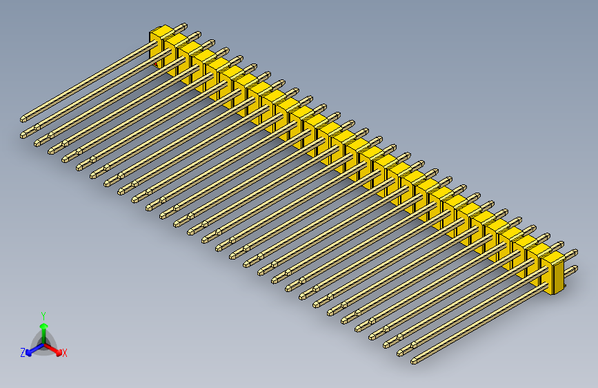 彩色公头100mil（2.54mm）系列-DS1021_yellow_2x29p_100mil_Type43_rev1.0