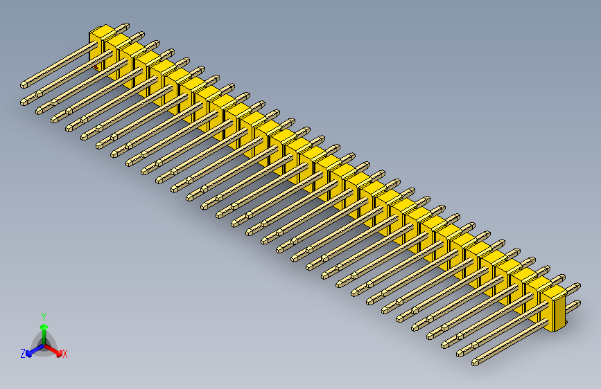 彩色公头100mil（2.54mm）系列-DS1021_yellow_2x31p_100mil_Type5_rev1.0