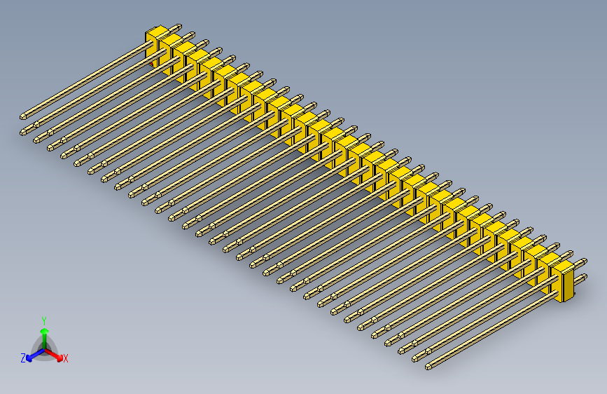 彩色公头100mil（2.54mm）系列-DS1021_yellow_2x31p_100mil_Type43_rev1.0